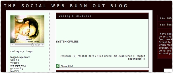 Yvonne Martinsson: the social web burn out blog