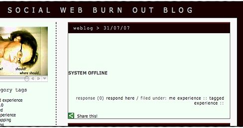 Yvonne Martinsson: the social web burn out blog